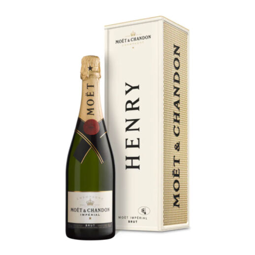 Moët & Chandon Rosé Impérial in personalisierter Geschenkbox aus Metall