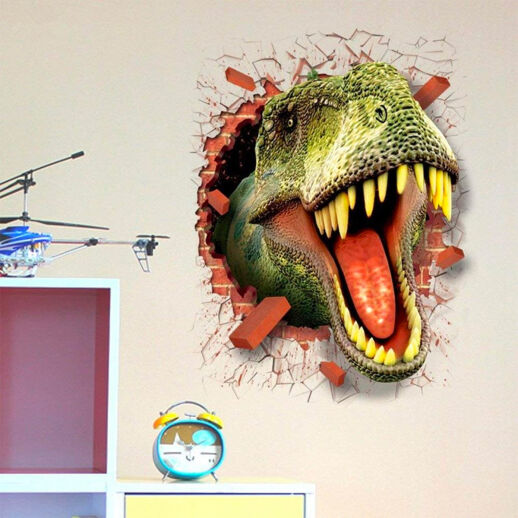 Cooles Dino Wandtattoo