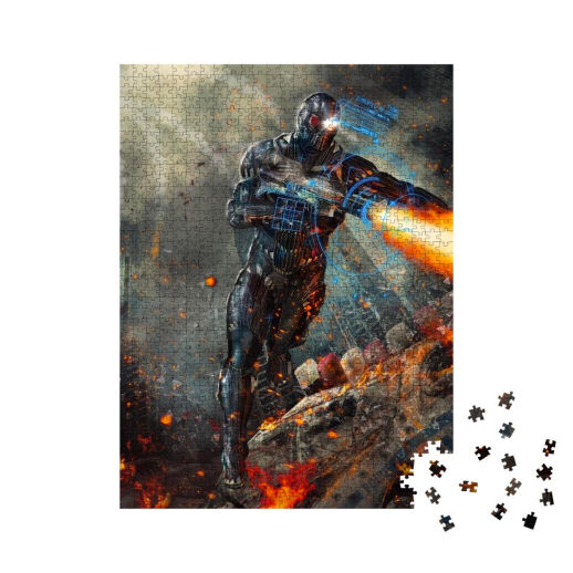 1000 tlg. Puzzle „Futuristischer Roboter-Soldat“