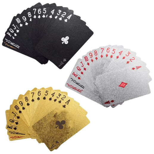 3 Decks wasserfeste Poker Spielkarten