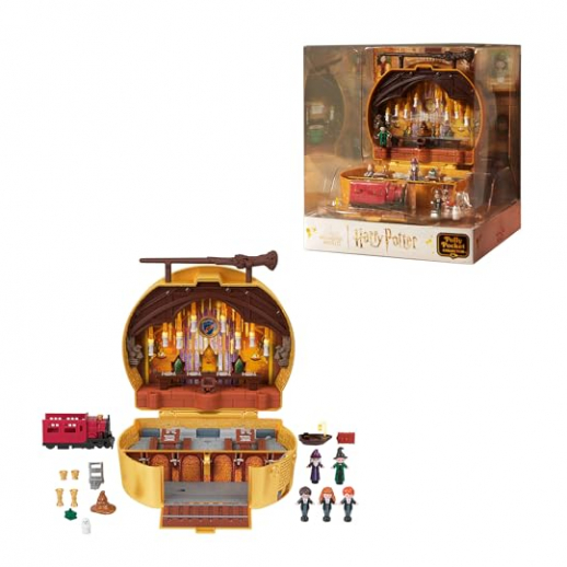 Polly Pocket Sammler-Edition: Harry Potter-Schatulle mit 5 Puppen und 11 Zubehörteilen