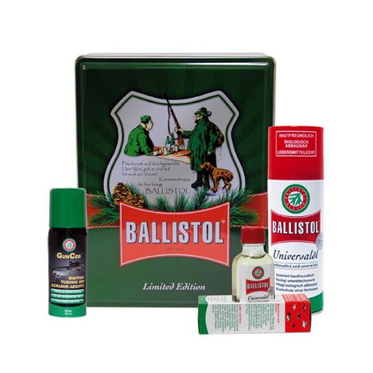 Ballistol Waffenpflege-Set für Jäger in Nostalgie-Box