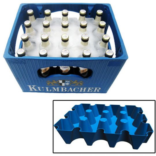 Bierkühler - Eisblockform für Bierkisten
