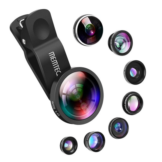 8 in 1 Clip-On Objektive für Smartphones