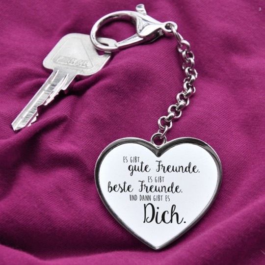 Herzförmiger Schlüsselanhänger für die beste Freundin fancy gifts