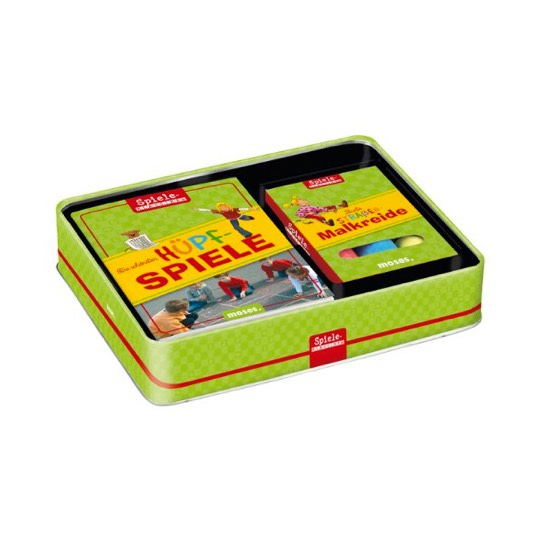 Die schönsten Hüpfspiele im Set - inkl. Buch und Kreide
