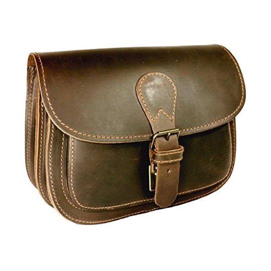 Hochwertige Jagdtasche aus Rindleder