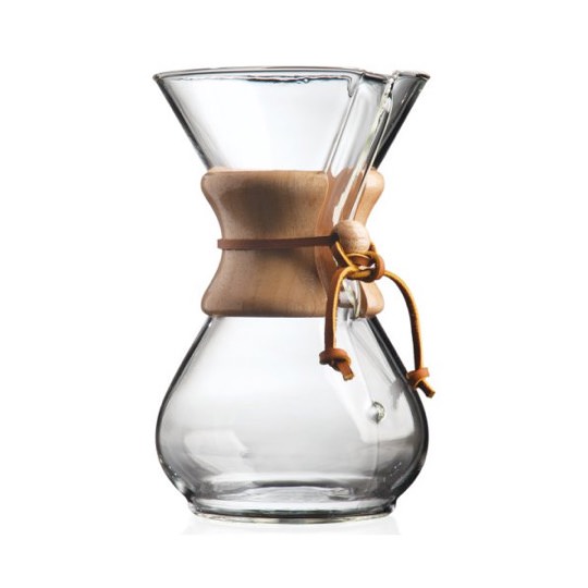 Edle Kaffeekaraffee mit Holzhals