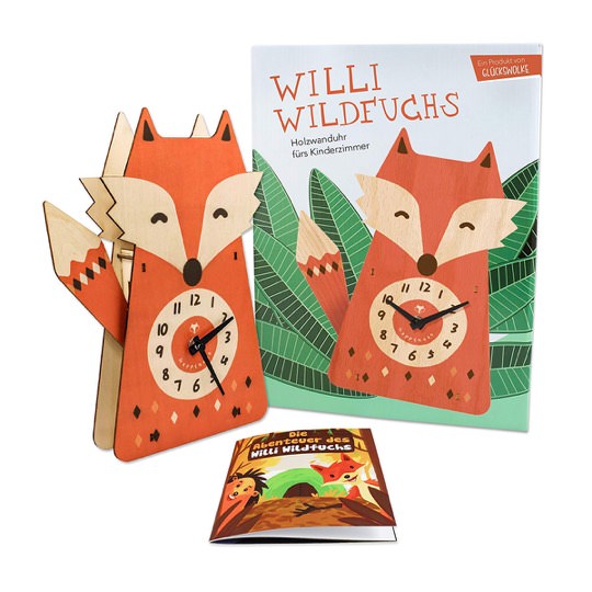 Kinderwanduhr aus Holz