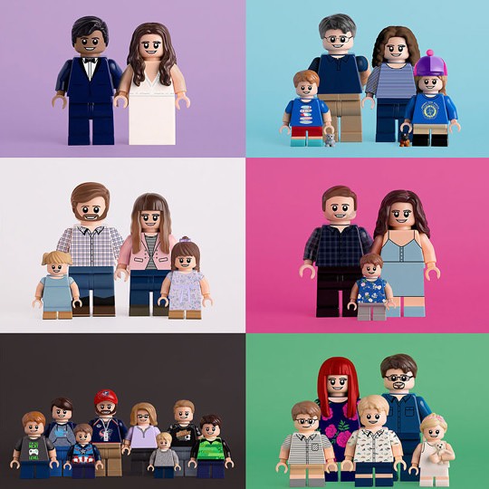 Personalisiertes LEGO-Minifiguren-Portrait