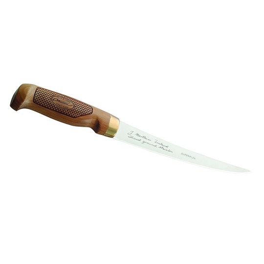 Marttiini Filetiermesser mit 19 cm Klinge und Griff aus Birkenholz