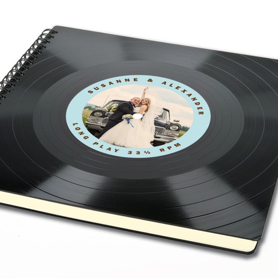 Personalisiertes Hochzeits Oder Fotoalbum Mit Echtem Schallplatten Cover Fancy Gifts