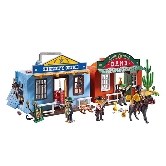 Playmobil Western Stadt als tragbarer Koffer