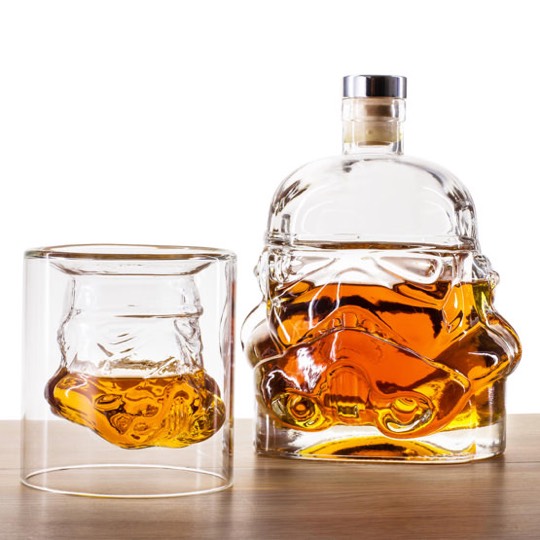 Star Wars Stormtrooper Whiskey Glas und Karaffe