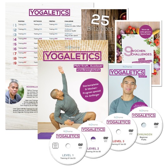 YOGALETICS: Premium Edition. Das 9-Wochen-Workout speziell für Anfänger. 