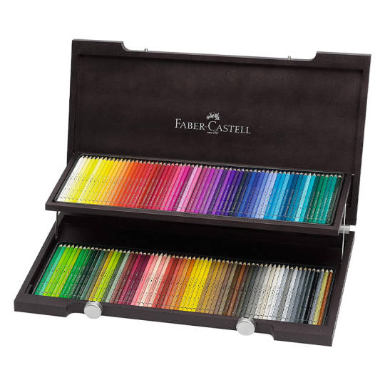 120 Faber-Castell Albrecht Dürer Aquarellstifte im Holzkoffer