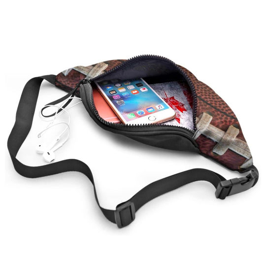 Verstellbare Bauchtasche im Football-Look