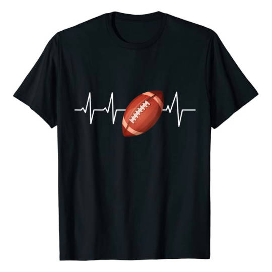 American Football Herzfrequenz T-Shirt