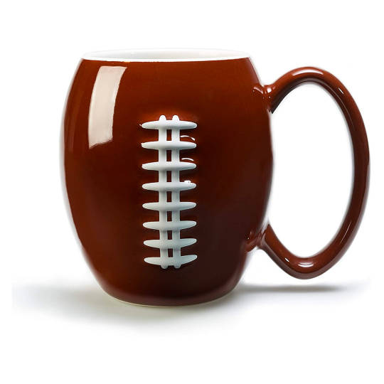 American Football Tasse mit erhabener, fühlbarer Football Naht