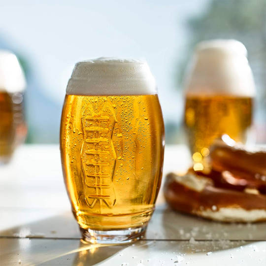 American Football Bierglas (2er Set) mit erhabener Naht