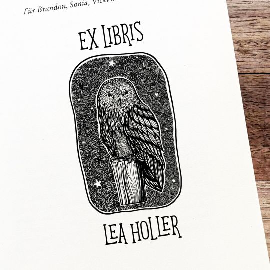 Einzigartige Ex Libris Stempel für Bücherwürmer