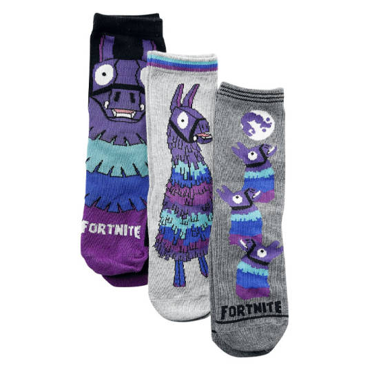 3er-Set Fortnite Lama Socken für Frauen