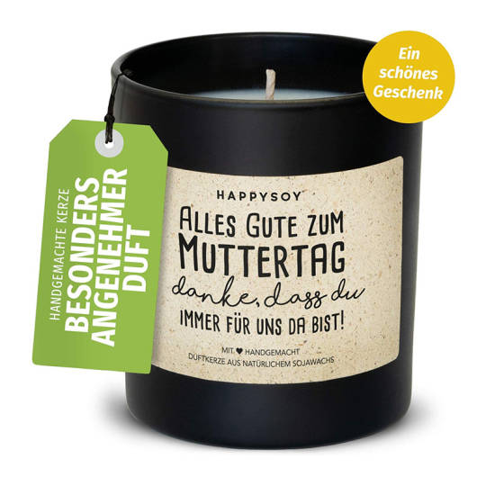 HAPPYSOY Duftkerze als Geschenk zum Muttertag