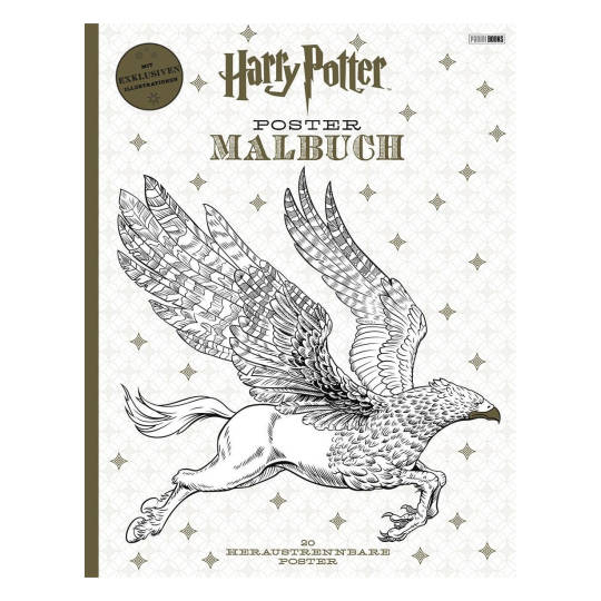 Harry Potter Poster Malbuch mit 20 heraustrennbaren Postern