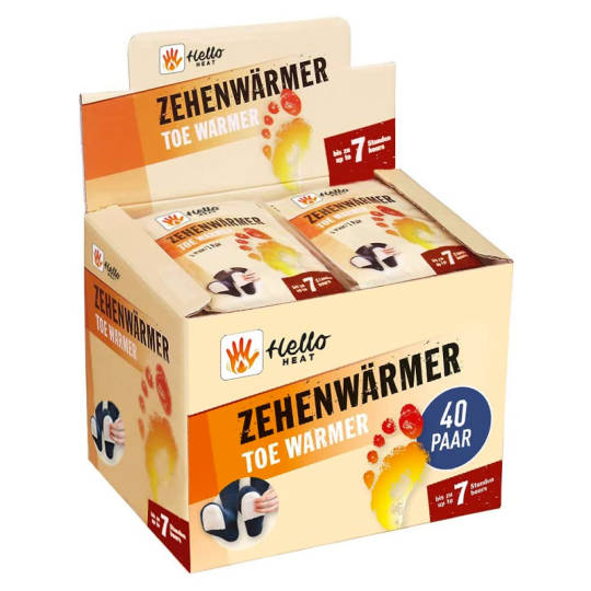 40er Pack Zehenwärmer - halten die Zehen bis zu 7 Stunden warm