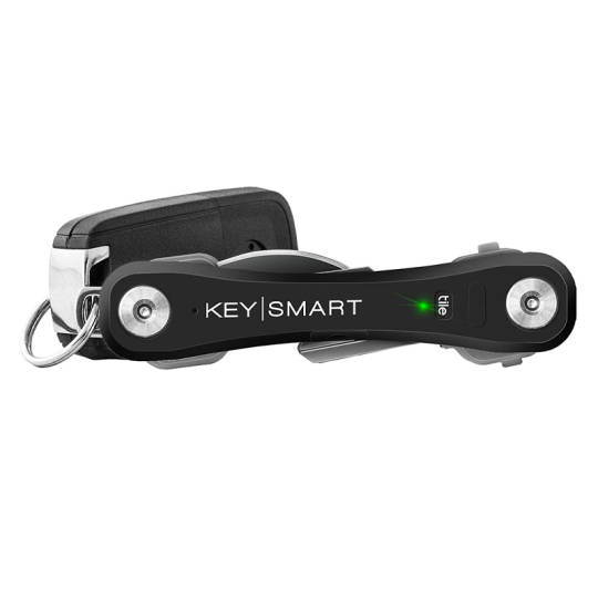 KeySmart Pro - Kompakter Schlüsselhalter mit LED Licht & Tile Smart Technologie