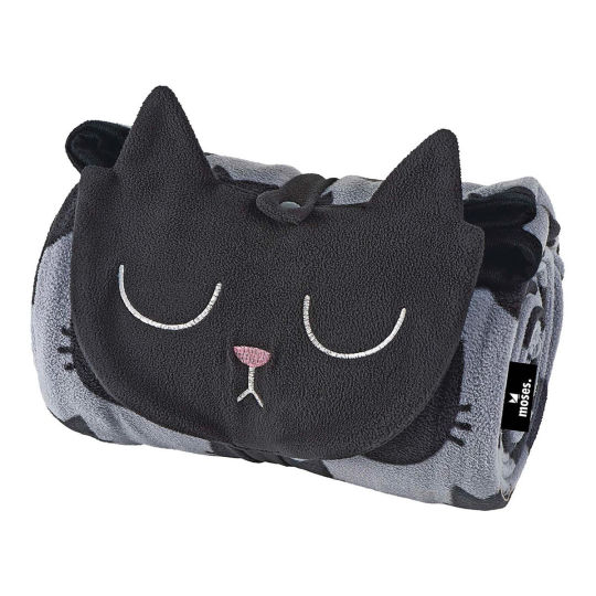 Kuscheldecke und Nackenkissen für Katzenfreunde