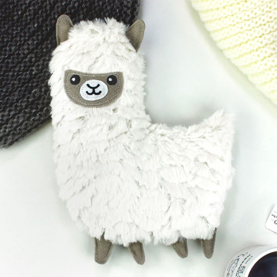 Lama Nacken Wärmekissen mit Kuschelfunktion