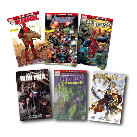 Marvel Comics Starter-Bundle mit 6 Titeln