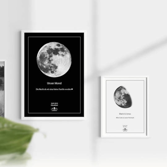 Personalisiertes Mondposter für unvergessliche Momente