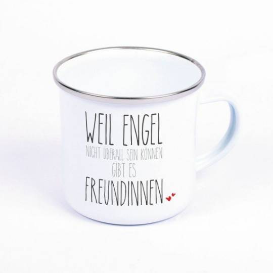 Metalltasse als Freundschaftsgeschenk