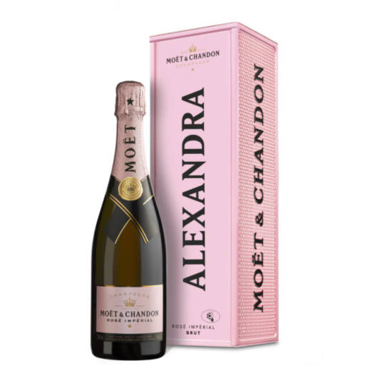 Moët & Chandon Rosé Impérial in personalisierbarer Metallbox