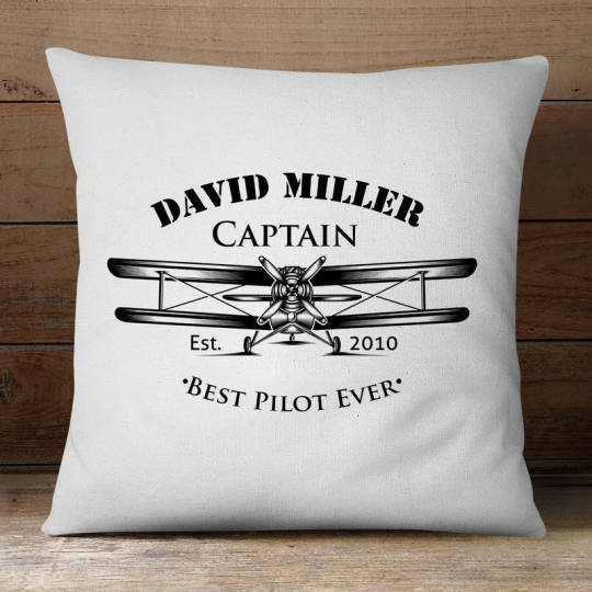 Personalisiertes Kissen für Piloten