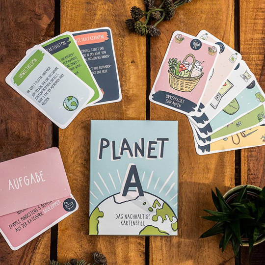Planet A - Das nachhaltige Kartenspiel. Gemeinsam die Welt retten.