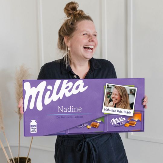 XXL Milka Schokolade mit Foto & Name