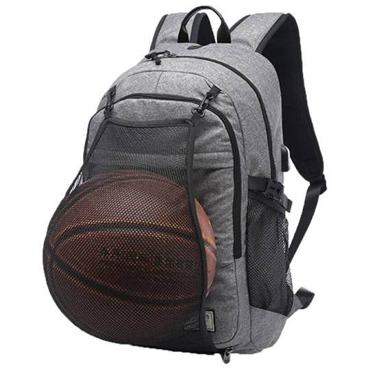 Sportlicher Rucksack mit abnehmbarem Ballnetz