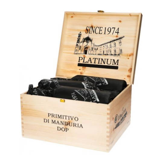 6 x Since 1974 Platinum Limited Edition Primitivo di Manduria in Holzkiste
