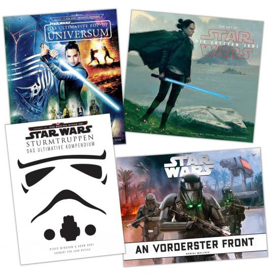 Star Wars Deluxe-Bundle mit vier extragroßen Star Wars Büchern