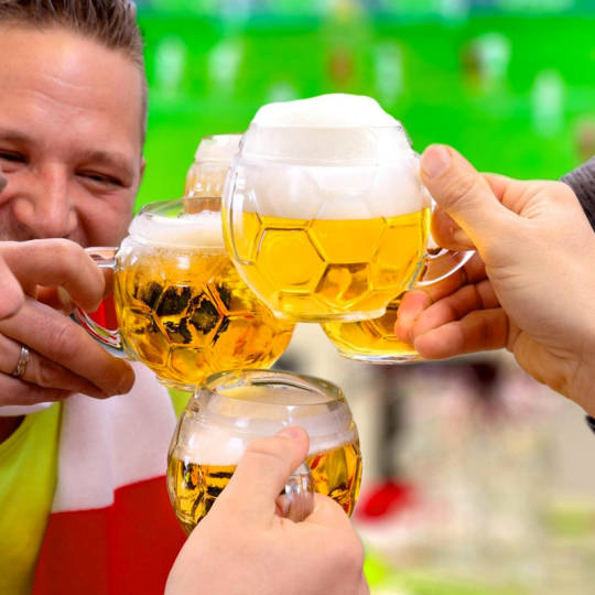 Stölzle Bierkrug »Fußball« (6-tlg. Set)