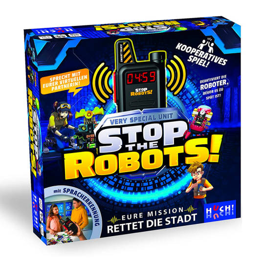 Stop the Robots - Actionreiches Gesellschaftsspiel für 1-6 Spieler ab 7 Jahren