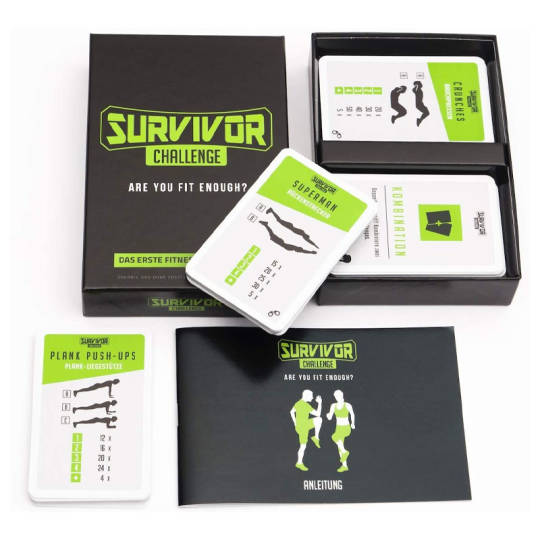 Survivor Challenge Fitness-Kartenspiel