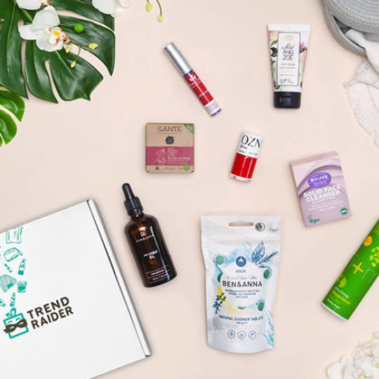 TrendRaider BeautyBox mit hochwertigen und nachhaltigen Beauty-Produkten