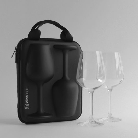 viinocase - 2 Weingläser to go im Schutzcase