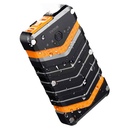 Wasserdichte Quick-Charge Powerbank mit Hochleistungs LED