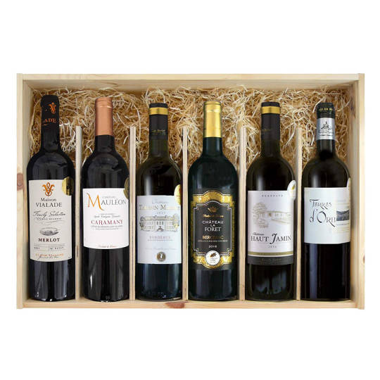 6 prämierte Rotweine in repräsentativer Holzbox