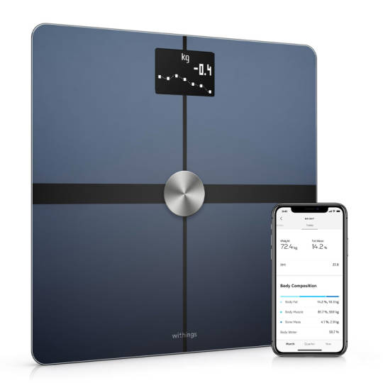 Smarte Withings Körperfettwaage mit App-Sync via Bluetooth oder WLAN